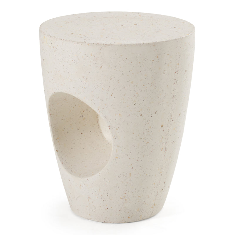 Carville - Modern Terrazzo Concrete Dining Stool — view 2