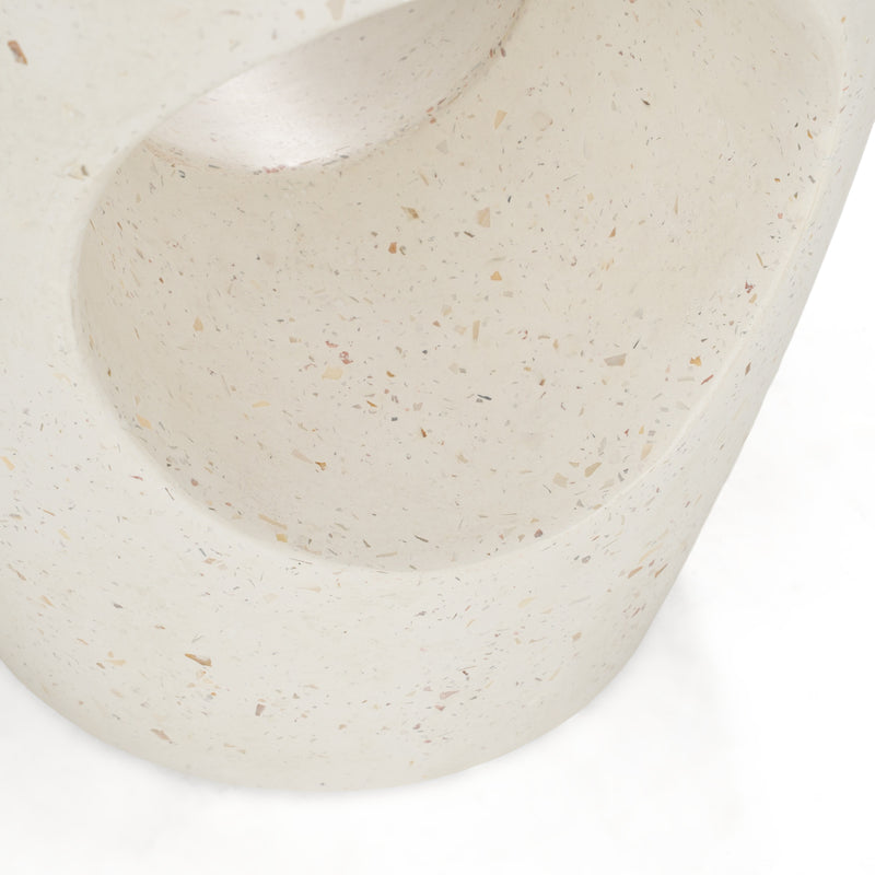 Carville - Modern Terrazzo Concrete Dining Stool — view 3