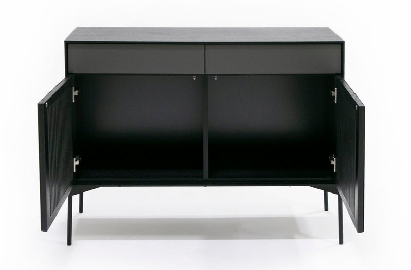 Casper Modern Mid Century Black Oak Buffet — view 4