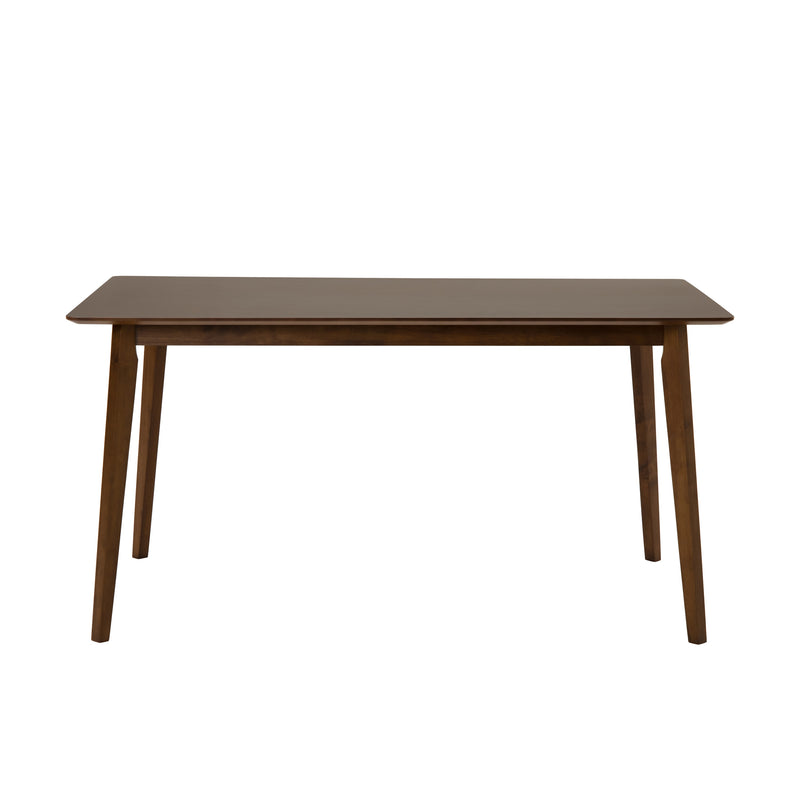 Castillo + Jordan - Modern Grey Fabric + Walnut 7-Piece Dining Set