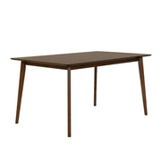 Castillo + Jordan - Modern Grey Fabric + Walnut 6-Piece Dining Set — view 2