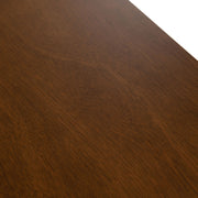Castillo + Jordan - Modern Grey Fabric + Walnut 5-Piece Dining Set — view 3