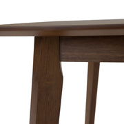 Castillo + Jordan - Modern Grey Fabric + Walnut 4-Piece Dining Set — view 4