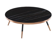 Cayson - Modern Black Ceramic Coffee Table — view 2