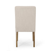 Contemporary Noble House dining chair with upholstered seat and tapered wooden legs, part of a stylish chair set.