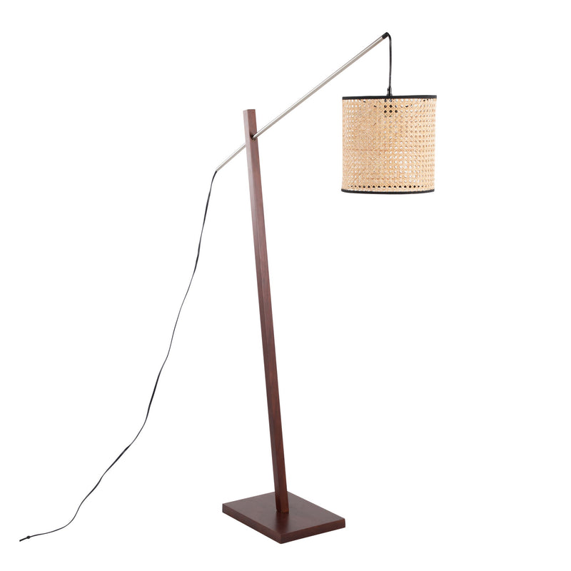 Modern Arturo floor lamp by Lumi Source featuring a sleek contemporary design with a tall, adjustable metal stand and a stylish lampshade.