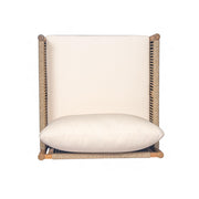 Modern Outdoor Woven Lounge Chair With Solid Wood Frame - Teak - R&R Furniture Gallery (Fountain Valley, CA)