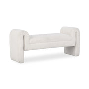 Ada - Bench - Ivory Fleece - R&R Furniture Gallery (Fountain Valley, CA)