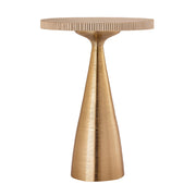 Celeste - Ribbed Side Table - Beige - R&R Furniture Gallery (Fountain Valley, CA)