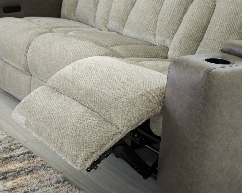 WhipLash - Power Reclining Sofa With Adj Headrest - Sisal - R&R Furniture Gallery (Fountain Valley, CA)