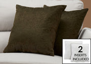 Pillows, Square, Insert Included, Decorative Throw, Hypoallergenic, Modern - R&R Furniture Gallery (Fountain Valley, CA)
