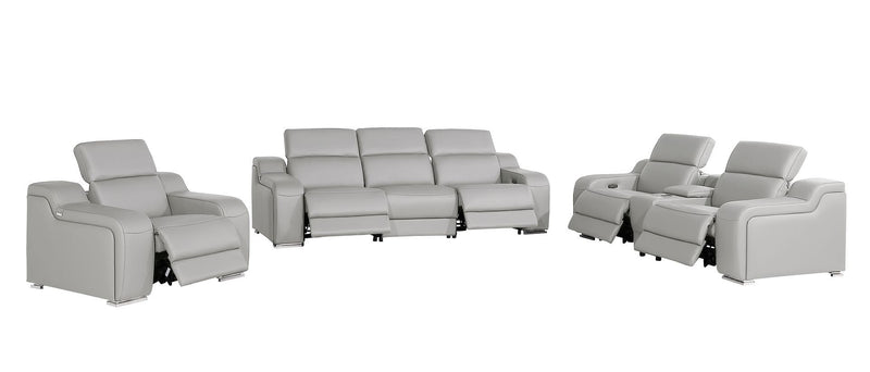 1116 - 7-Piece Modular Power Reclining Sofa, Loveseat & Chair Set In With 5 Power Recliners & Power Headrests