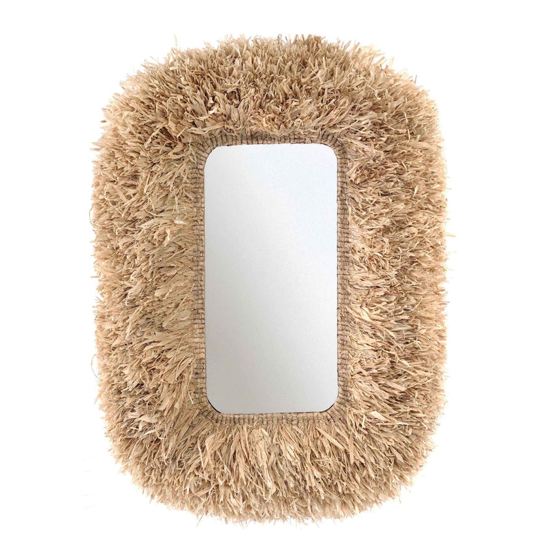 Palm - Sisal Rectangular Wall Mirror - Natural - R&R Furniture Gallery (Fountain Valley, CA)
