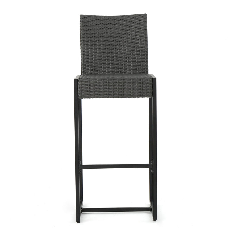 Outdoor Barstool With Hand Crafted Details (Set of 2) - R&R Furniture Gallery (Fountain Valley, CA)