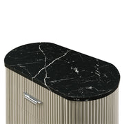 Travonte - Nightstand - Gray / Beige - R&R Furniture Gallery (Fountain Valley, CA)