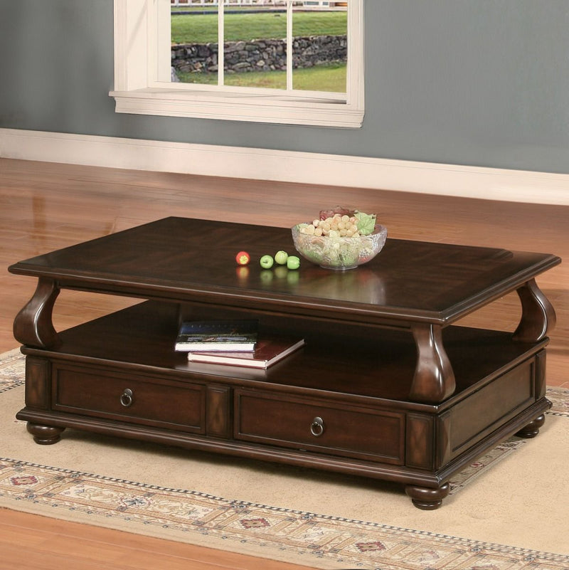 Amado - Coffee Table - Walnut - R&R Furniture Gallery (Fountain Valley, CA)