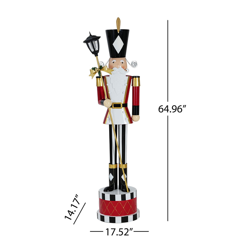 Red Noble House Christmas nutcracker holiday decor with a classic design and durable construction, perfect for festive decorations.
