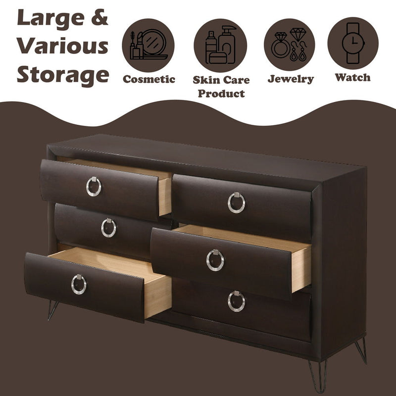 Tablita - Dresser - Dark Merlot - R&R Furniture Gallery (Fountain Valley, CA)