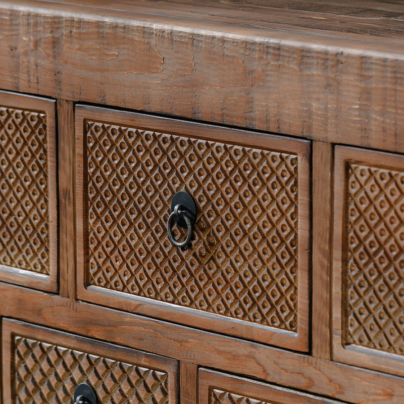 Lahey - 11 Drawer Console Table - R&R Furniture Gallery (Fountain Valley, CA)