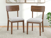 Tameride - Dining Upholstered Side Chair (Set of 2) - Brown - R&R Furniture Gallery (Fountain Valley, CA)