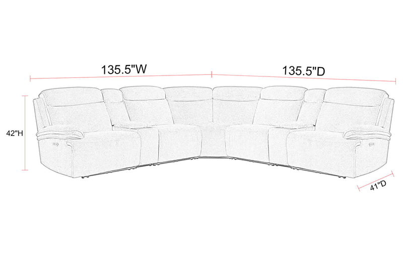 Alpine - Sectional - R&R Furniture Gallery (Fountain Valley, CA)