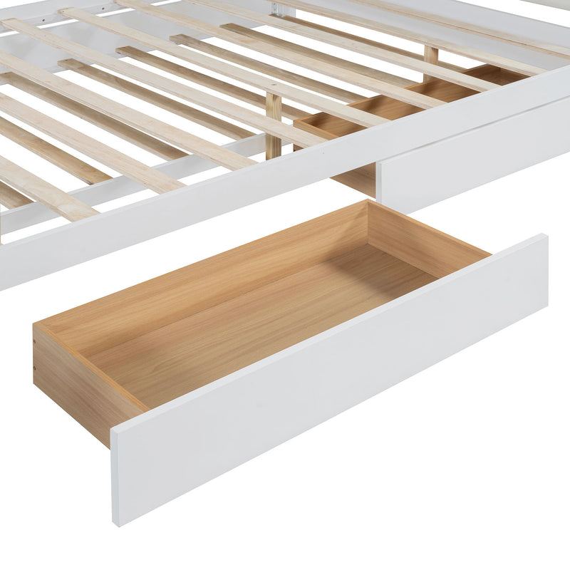 Storage Platform Bed, With 2 Big Drawers, Trundle - R&R Furniture Gallery (Fountain Valley, CA)