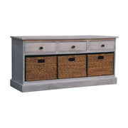 Basket Storage Cabinet - Gray Ash - R&R Furniture Gallery (Fountain Valley, CA)