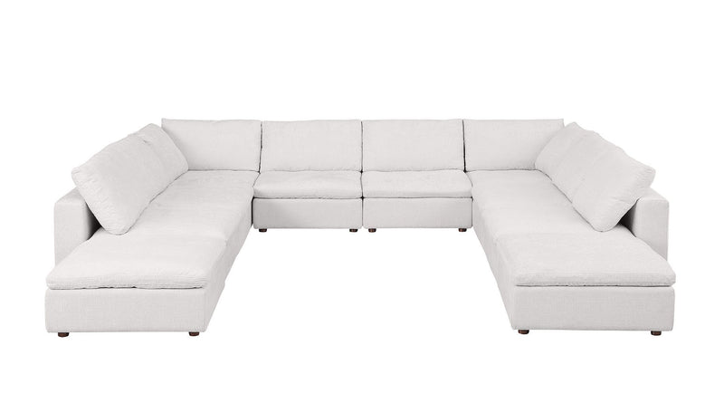 1100 - 10-Piece U-Shaped Sectional In Italian Fabric