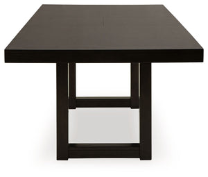 Neymorton - Rectangular Dining Room Butterfly Extension Table - Dark Grayish Brown - R&R Furniture Gallery (Fountain Valley, CA)
