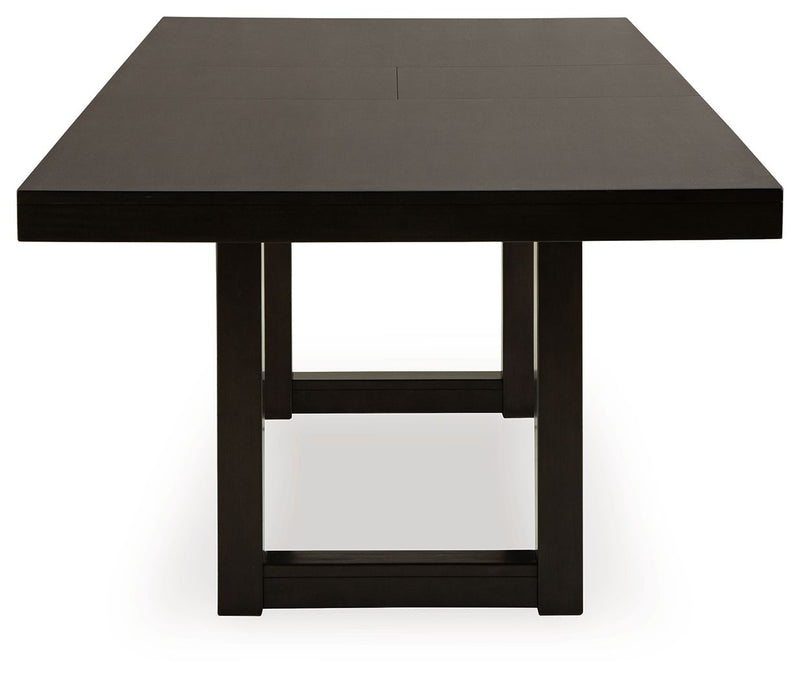 Neymorton - Rectangular Dining Room Butterfly Extension Table - Dark Grayish Brown - R&R Furniture Gallery (Fountain Valley, CA)