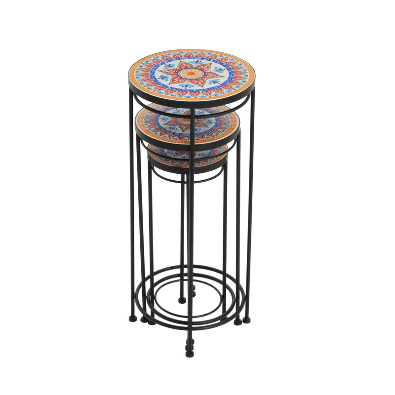 Wesley - Plant Stand - Black / Red - R&R Furniture Gallery (Fountain Valley, CA)