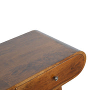 Solid Wood Curved Edge Console Table - R&R Furniture Gallery (Fountain Valley, CA)