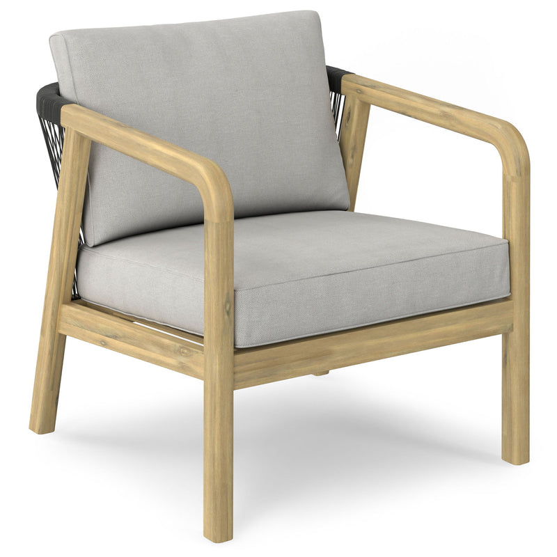 Palmetto - Outdoor Conversation Chair (Set of 2) - Stone Gray - R&R Furniture Gallery (Fountain Valley, CA)