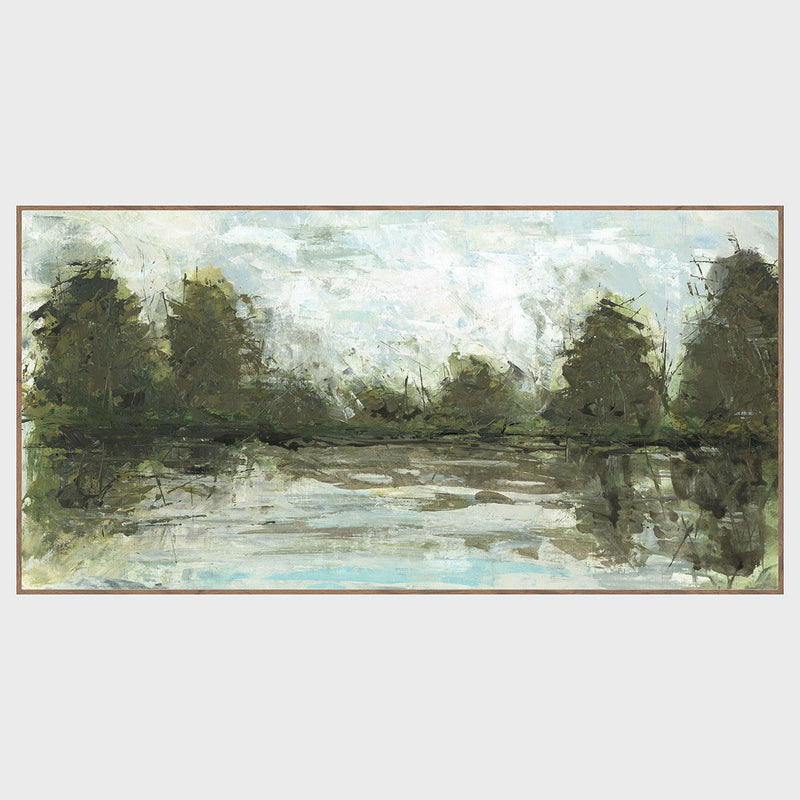 Marsh - 72" x 36" Painting Art By Buddy Whitlock - Dark Green - R&R Furniture Gallery (Fountain Valley, CA)