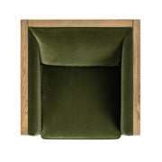 Georgia - Cane Tuxedo Armchair - Olive Green - R&R Furniture Gallery (Fountain Valley, CA)
