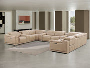 2679 - 12-Piece U-Shaped Power Reclining Sectional In Genuine Leather (4 Recliners) - R&R Furniture Gallery (Fountain Valley, CA)