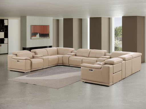 2679 - 12-Piece U-Shaped Power Reclining Sectional In Genuine Leather (4 Recliners) - R&R Furniture Gallery (Fountain Valley, CA)