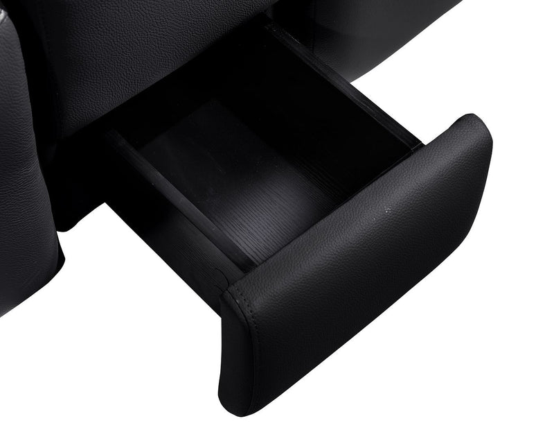 1224 - 6-Piece Modular Power Reclining Sofa And Console Loveseat Set In With 5 Power Recliners & Power Headrests