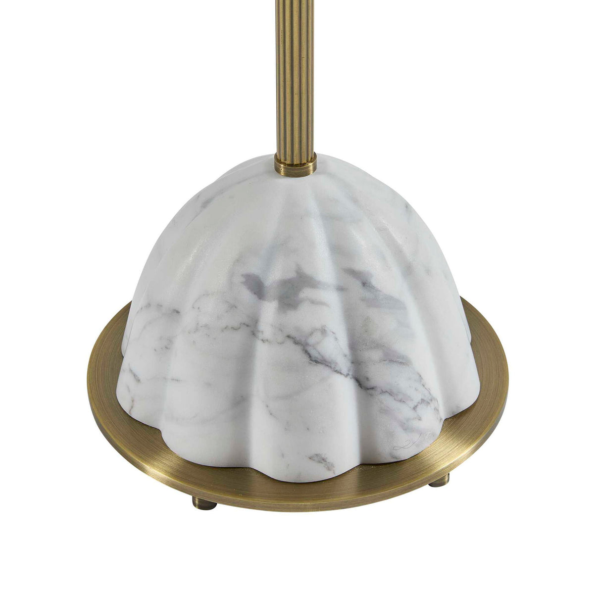 Demi Floret - Drink Table - Gold / White