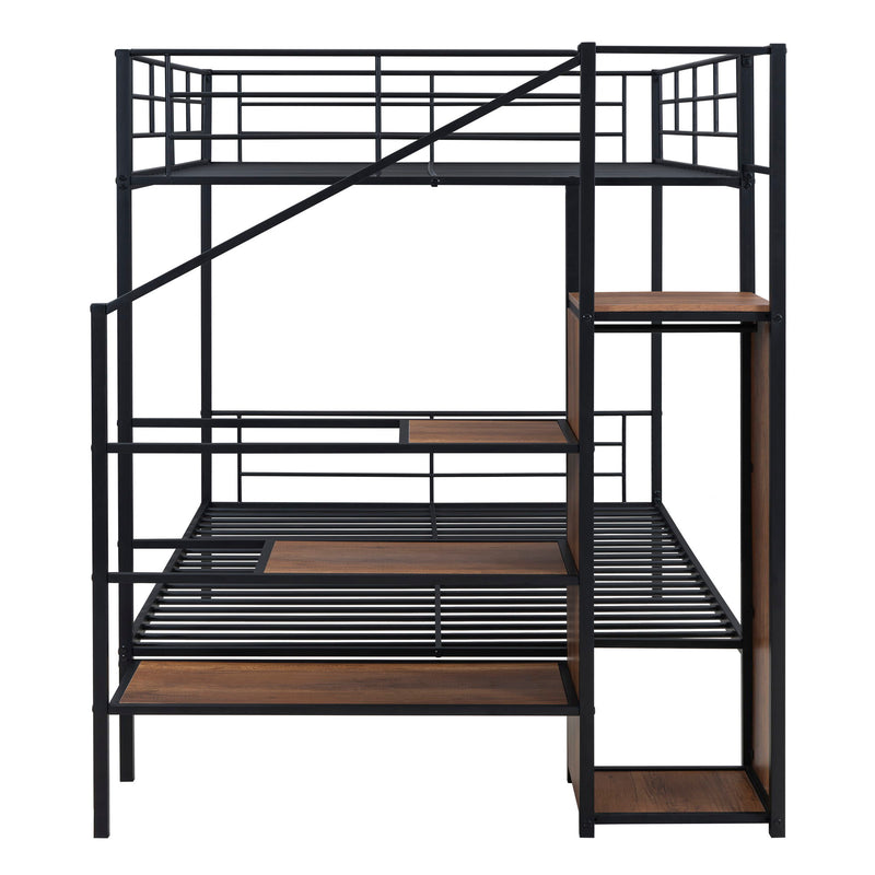 Bunk Bed With Lateral Storage Ladder And Wardrobe - R&R Furniture Gallery (Fountain Valley, CA)