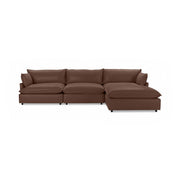 Classic Home Caplan modular sectional sofa with neutral fabric upholstery and clean-lined design, ideal for modern living rooms.
