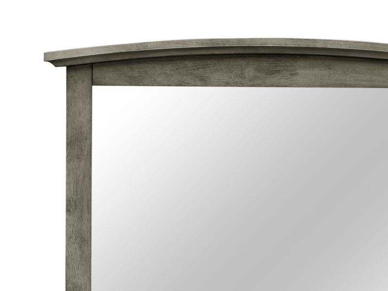 Elegant wall mirror by Glory Furniture with a sleek, modern frame, perfect for enhancing living room or bedroom decor.