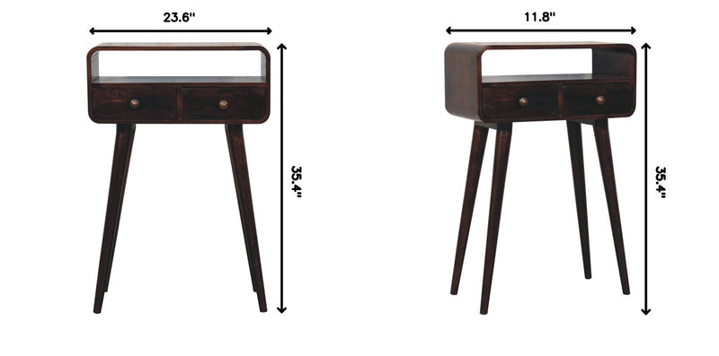Solid Wood Curved Console Table - R&R Furniture Gallery (Fountain Valley, CA)