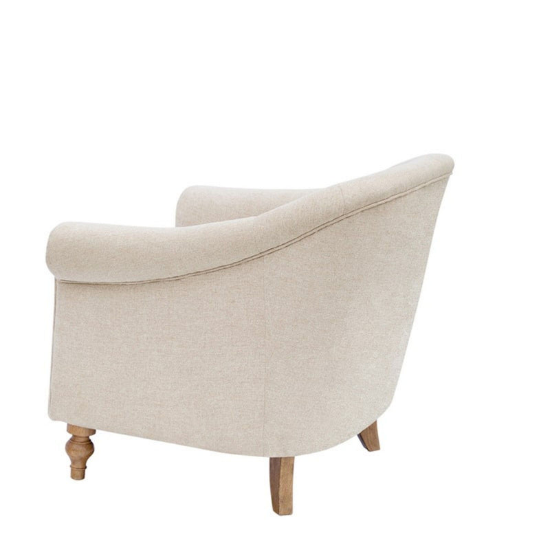 Fayette - Tufted Accent Arm Chair - Cream - R&R Furniture Gallery (Fountain Valley, CA)