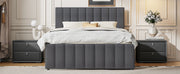 Upholstered Platform Bed With Twin Size Trundle And 3 Drawers - R&R Furniture Gallery (Fountain Valley, CA)