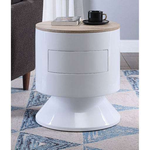 Otith - Accent Table - White High Gloss - R&R Furniture Gallery (Fountain Valley, CA)