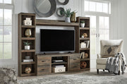 Trinell - 4-Piece Entertainment Center With 60" TV Stand - R&R Furniture Gallery (Fountain Valley, CA)