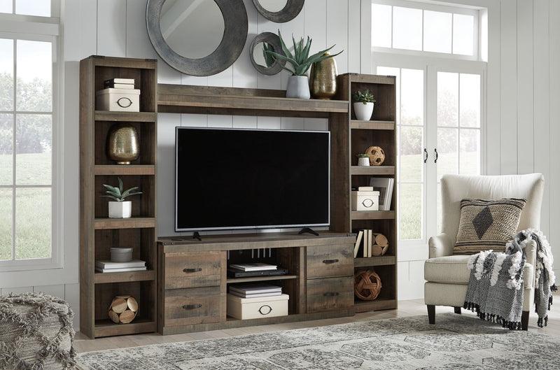 Trinell - 4-Piece Entertainment Center With 60" TV Stand - R&R Furniture Gallery (Fountain Valley, CA)