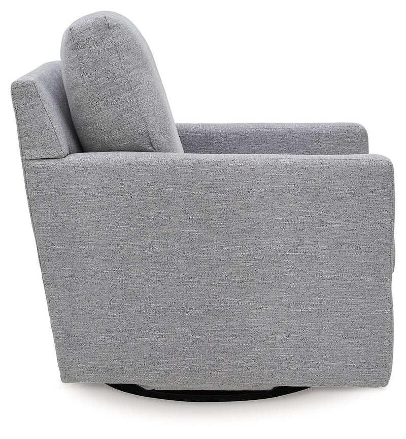 Freybourne Next-Gen Nuvella - Swivel Accent Chair - R&R Furniture Gallery (Fountain Valley, CA)
