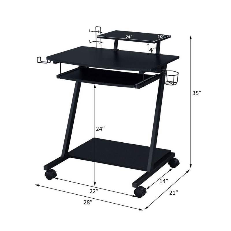 Ordrees - Gaming Desk - Black - R&R Furniture Gallery (Fountain Valley, CA)